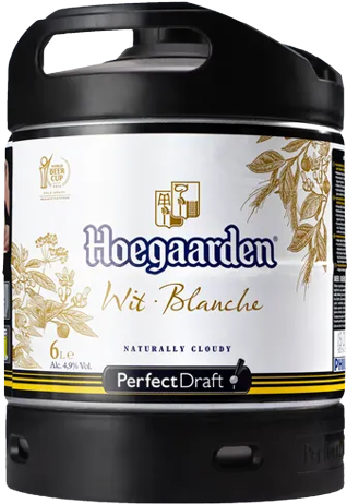 Hoegaarden Witbier perfect draft fust Hoegaarden Witbier perfect draft fust van 6 liter